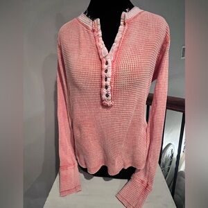 Soft Orange Waffle Women's Top